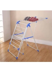 Home Cloth Dryer Stand, Stainless Steel Cloth Drying Rack Stand, Foldable Clothes Drying Rack for Indoor And Outdoor, Stainless Steel Cloth Dryer Hanger Stand