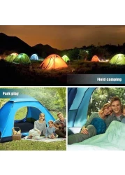 Waterproof Camping Pop-up Tent for 2-4 Person - Dome Family Tent for Outdoor Sports, Travel, Beach, Picnic