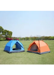 LB-20348 4 Person Camping Tent Large Waterproof Family Tent - Multicolors