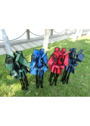 Portable Folding Camping Chair with Cup Holder Foldable Fishing Camping Chair - Outdoor Picnic Chair With Carry Bag Perfect For BBQ Beach Chair