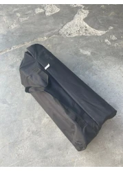 طاولة قابلة للطي للتخييم والنزهات والصيد باللون الأسود في الهواء الطلق