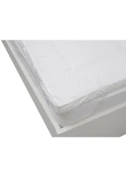 Krude Cotton Down Proof Mattress Topper Cotton, White 120X200cm