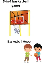 ULTIMAX 3-in-1 Basketball Game Indoor Outdoor Soccer and king shoot Sport Games Children Training Practice Toy Set