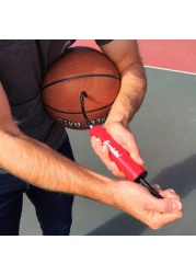 Franklin Sports Ball Pump Kit 74 Perfect for Basketballs Soccer Balls and More Complete Hand Pump Kit with Needles Flexible Hose Air Pressure Gauge and Carry Bag