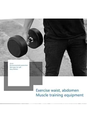 ULTIMAX Round Rubber Dumbbell Fitness Dumbbell Hand Weights Dumbbells Chrome Handle Dumbbell Professional Arm Muscle Exercise Equipment Gym and Home Fitness Equipment-2Pcs- 5 kgs