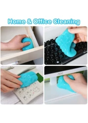 جل تنظيف السيارة – معجون تنظيف الغبار الشامل للسيارات، منظف الشقوق الداخلية لفتحات التهوية في السيارة، ولوحات المفاتيح، وأجهزة الكمبيوتر المحمولة، وأجهزة الكمبيوتر الشخصية، والكاميرات، والإلكترونيات