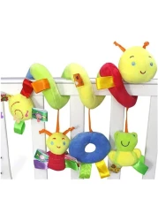 Crib Bed Stroller Car Seat BarBaby Stroller Toy Activity Spiral Hanging Toy
