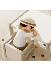 Little Story - Kids Study Table with Chair - Beige