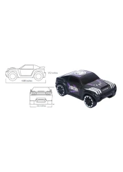 Skoodle Marvel Pull-Back Mightiest SUV Car Toy Black Panther Hulk and Wolverine