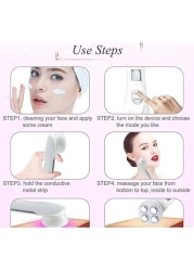 5 in 1 Skin Tightening Beauty Device, LED Photon Facial Radio Frequency Skin Rejuvenation EMS Mesotherapy for Tighten Face Lift Beauty Treatment