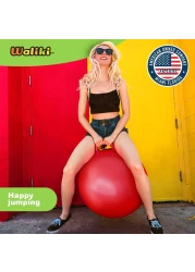 WALIKI Hopper Ball Hippity Hop Jumping Hopping Therapy Ball Relay Races Red Adults 16101 2975CM