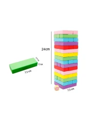 ميرشانت أمباسادور كلاسيك غايمز مربعات برج زينغا المتساقط - متعدد الألوان - 4
