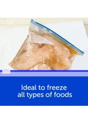 Ziploc Gallon Food Storage Freezer Slider Bags Power Shield Technology for More Durability 24 Count