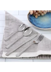 Gibson Home Seward 3 Piece Stainless Steel Cutlery Set with Wood Handles