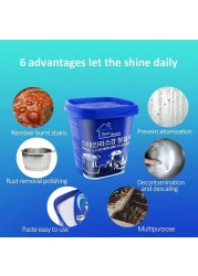 مسحوق تنظيف قوي للأفران وأدوات الطهي معجون تنظيف متعدد الأغراض للفولاذ المقاوم للصدأ والمقالي والشوايات ومواقد الطهي