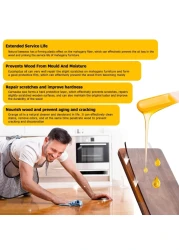 CARGEN Beeswax Furniture Polish Wood Seasoning Beeswax for Furniture Wood Polish for Floor Tables Chairs Cabinets for Home Furniture to Protect and Care 1pcs Wood Wax and Sponge