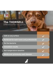 Thornell Dog OdorOff Pet Odor Eliminator Soaker Bottle 16 oz Ready to Use Dog Carpet Cleaner Soaker Dog Urine Carpet Cleaner for Home Glandular Secretions Feces Odors on Carpet Cages More