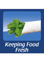 ألوكوزاي مناديل مطبخ من طبقتين بيضاء 60 منديلا 6 لفافات