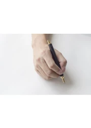 HMM Pencil 07mm Mechanical Lead Pencil for Office School Ideal for Drawing Writing Drafting Balanced Durable Aluminum Brass Design Black Gold