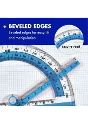 Helix Swing Arm Protractor 180 Degree Rotation