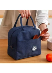 Insulated Lunch Bags for Women and Men, Leak-Proof Water-Resistant bag container for Adults, kids, Light-weight Portable lunch box for Office work, Outdoor, Picnic, School etc.(Blue)