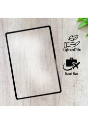 MagniPros Premium 3X 300 Page Magnifying Lens with 3 Bonus Bookmark Magnifiers for Reading Small Prints Low Vision Aids Solar Projects