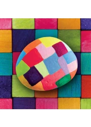 Hinkler Craft Maker Neon Rock Art Kit - DIY Rock Painting Set includes 24-page book, 4 rocks, paintbrush, double-ended neon paint pen, paint pots,