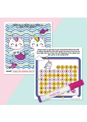 Hinkler Inkredibles Kawaii Magic Ink Pictures , Fun Mess-Free Colouring Kit, Kawaii-Themed Designs, Magic Ink Pen for Water Reveal Art, No-Mess Art Activity, Perfect Gift for Creative Play
