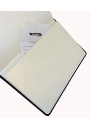 Collins Legacy A4 Hard Cover Notebook, 240 80gsm Ruled Pages - Black Cover