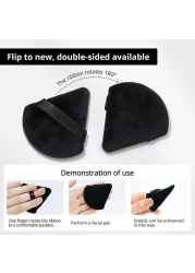 55 Powder Puff Makeup Sponge Blender Beauty Face Triangle Makeup Cosmetic PuffLatextfree Makeup Wedge Foundation Sponge Blender to Make Up ToolsApplicator Sponges black