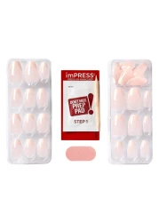 Kiss Impress The No Glue Mani French False Nails IFB02C, Bare, Medium