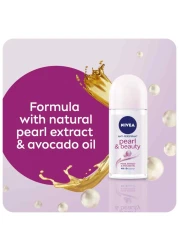 NIVEA Antiperspirant Roll-on for Women Pearl &amp; Beauty 50ml Pack of 2