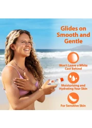 SAFE SEAJellyfish StingBlocking Sunscreen SPF 40 Spray 4 Fl oz Waterproof Biodegradable Coral ReefSafe Body and Face Sunscreen AntiJellyfish and SeaLice sting protection