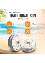 UVAB Zinc Sunscreen Opaque White 15ml TravelSized Pot for Ultimate Sun Protection in Extreme Conditions Perfect for Holidays Skiing Climbing Beach and Leisure Activities