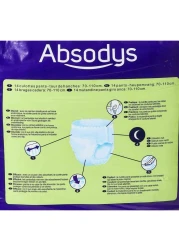Carrefour Absodys Pants Night Adult Diaper Medium White 14 Diapers