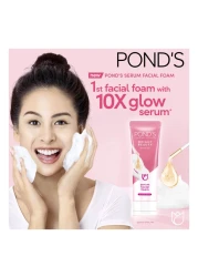 Pond's Bright Beauty Serum Facial Foam with Niacinamide and 4D Hyaluronic Acid Complex 100g