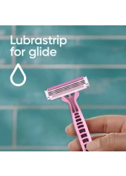 Gillette Simply Venus 3 Plus Disposable Razor Pink 8 Razors