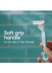 جيليت فينوس سيمبلي 3 شفرات حلاقة للبشرة الحساسة للاستعمال مرة واحدة 6 قطع - متعدد الألوان