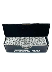 Parker Premium Platinum 12 Blades 100 Count For Professional Barber Razors Shavette Style Razors and Disposable Blade Straight Razors that accept Half of a Double Edge Razor Blade