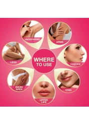 VeetSugar Wax Hair Remover Perfect for First Time Waxers Contains 12 Fabric Strips 1 Spatula with a Temperature Indicator 845 Ounce Pack of 1