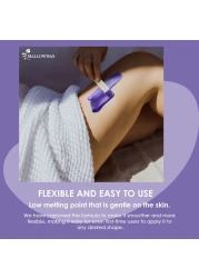 Hard Wax Beads Lavender Stripless Hard Wax Beans Wax beads for Hair Removal Natural Gentle Wax for Brazilian Bikini Waxing Beads for Beginners Coarse Body Hair Specific