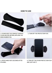 Aiwanto 5Pcs Sticky Gel Pads Cell Phone Stand Gel Pads Multi Function Magic Anti-Slip Gel Pads for Cell Phones Holder