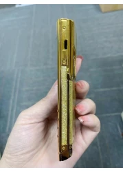 Luxury Vertue Mini Phone V10 &ndash; Unlocked GSM Keypad Cell Phone with Leather Back Cover, Dual SIM, Bluetooth, and Long Battery Life