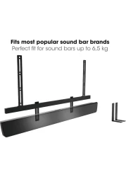 Vogel's Sound 3550 Universal Soundbar Mount Also Fits Bose 500/700 Sonos Arc/Beam/Playbar Samsung Sony LG And JBL For Vesa 100 To 600 Max. 14.3 Lbs (6,5 Kg)
