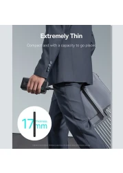 Portable Charger, 15W Power Bank Fast Charging, 10000mAh Slim Battery Pack Charger Portable with USB C In & Out for iPhone 15 14 13 12 11 Samsung S24 S23 S22 Google LG iPad and More- Black