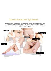 Mini Handheld IPL Laser Hair Removal Machine – Portable Depilatory Device for Full Body & Facial Use – Permanent Painless Hair Remover – White