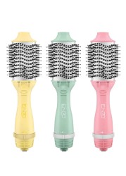 ENZO EN-6210 75mm Volumizing Blowout Brush – 1500W 3-in-1 Hair Dryer, Straightener, TurboDry Technology, Ionic Anti-Frizz Bristles, 3 Heat Settings & 2 Speeds – Pink – Intl Version