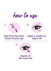 Plum NaturStudio All-Day-Wear 2-In-1 Kohl Kajal Black Brilliance With Sharpener 60g