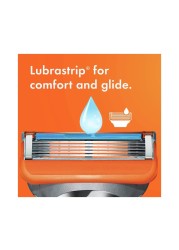 Gillette Fusion 5 Power Razor Blades Silver Orange 8 PCS