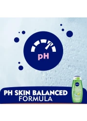 NIVEA Shower Gel Body Wash Lemongrass and Oil Caring Oil Pearls Lemongrass Scent 500ml